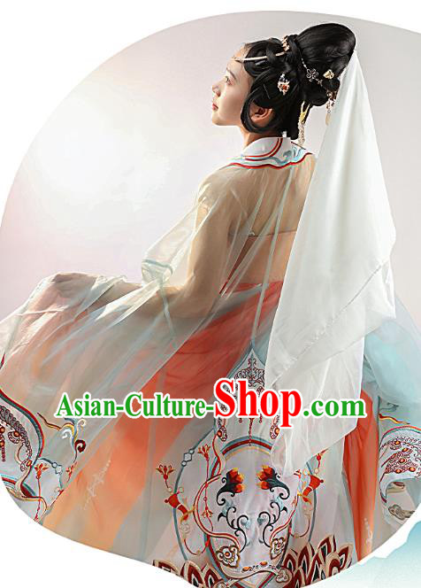 China Tang Dynasty Court Lady Hanfu Dress Traditional Ancient Royal Princess Historical Clothing