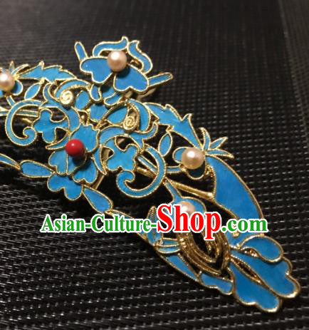 China Ancient Imperial Empress Hairpin Handmade Hair Accessories Traditional Ming Dynasty Palace Hair Crown