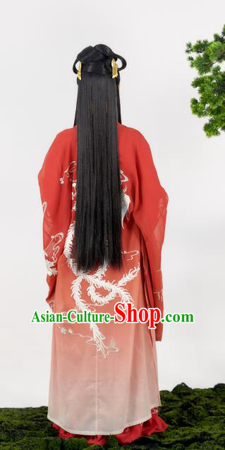 China Traditional Wedding Red Hanfu Dress Tang Dynasty Historical Clothing Ancient Princess Garment