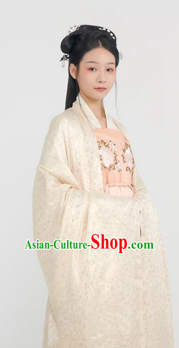 Traditional China Tang Dynasty Royal Infanta Historical Clothing Ancient Palace Princess Hanfu Dress Complete Set