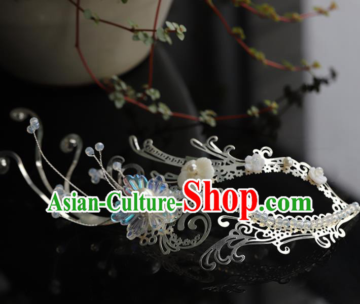 Handmade Chinese Traditional Drama Accessories Ancient Female Swordsman Face Mask