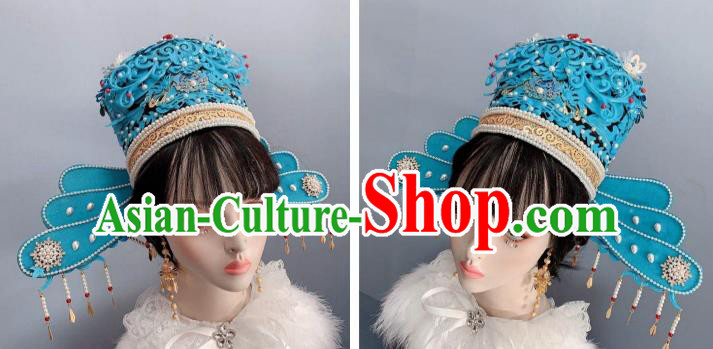 China Traditional Ancient Court Queen Hat Headwear Ming Dynasty Imperial Empress Pearls Phoenix Coronet