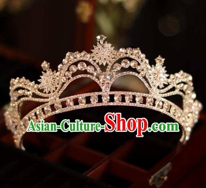 Top Handmade Princess Hair Accessories Wedding Zircon Royal Crown Bride Jewelry Ornaments