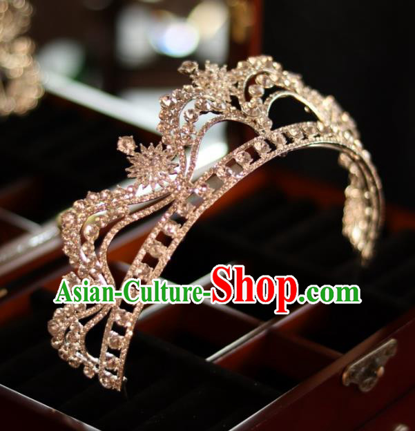 Top Handmade Princess Hair Accessories Wedding Zircon Royal Crown Bride Jewelry Ornaments