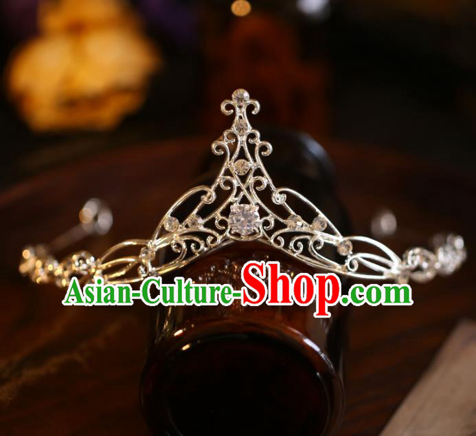 Top Grade Royal Crown Handmade Princess Hair Accessories Halloween Jewelry Ornaments