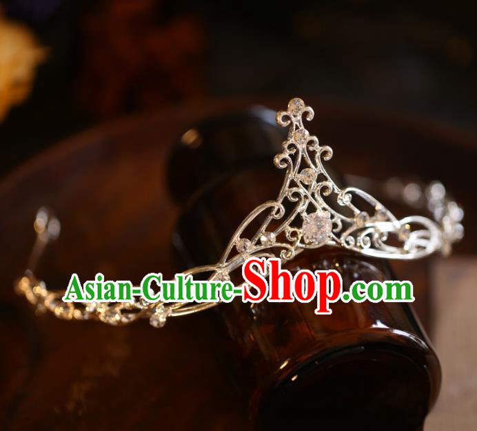 Top Grade Royal Crown Handmade Princess Hair Accessories Halloween Jewelry Ornaments