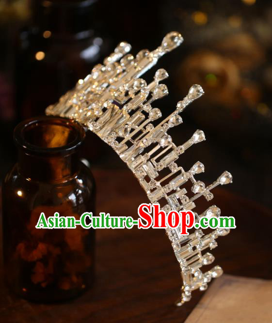 Top Grade Princess Crystal Royal Crown Halloween Hair Accessories Jewelry Wedding Ornaments
