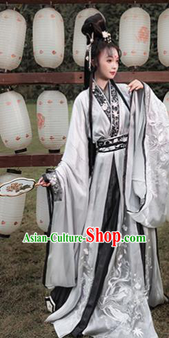 China Spring and Autumn Period Beauty Xi Shi Costume Ancient Imperial Concubine Hanfu Dress Historical Traditional Clothing
