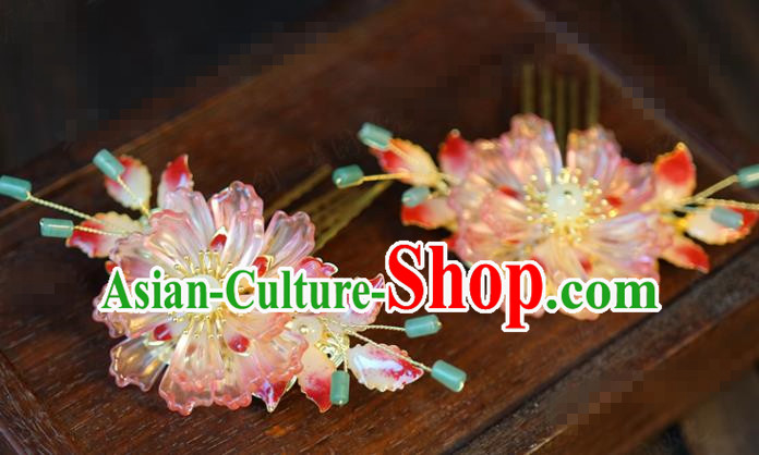 China Traditional Wedding Hair Crown and Tassel Hairpins Earrings Ancient Bride Hair Accessories