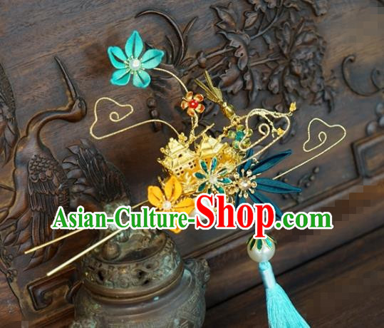 China Traditional Hair Accessories Wedding Hair Crown Ancient Queen Phoenix Coronet Hairpins Complete Set