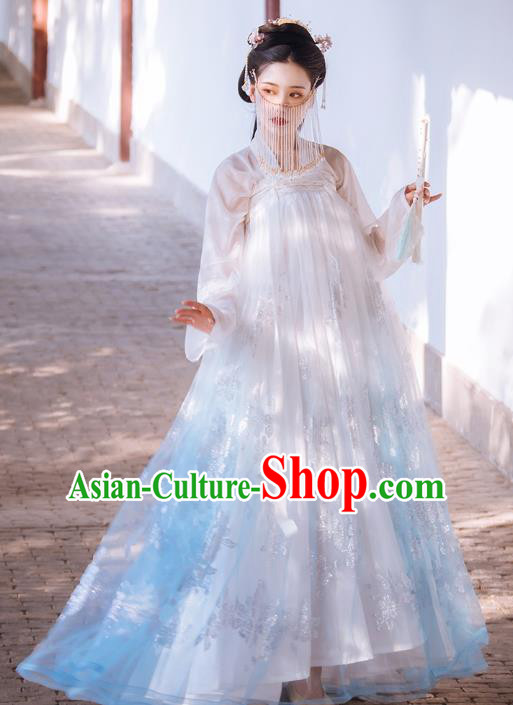 Traditional China Hanfu Dress Ancient Tang Dynasty Princess Historical Clothing Full Set