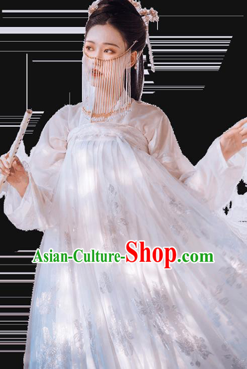 Traditional China Hanfu Dress Ancient Tang Dynasty Princess Historical Clothing Full Set