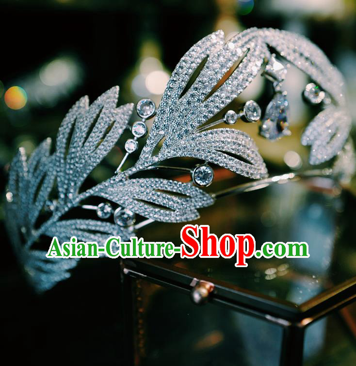 Top Baroque Bride Headwear Women Jewelry Accessories European Queen Zircon Royal Crown