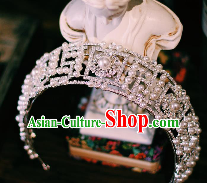 European Court Hair Jewelry Wedding Bride Hair Accessories Baroque Princess Royal Crown