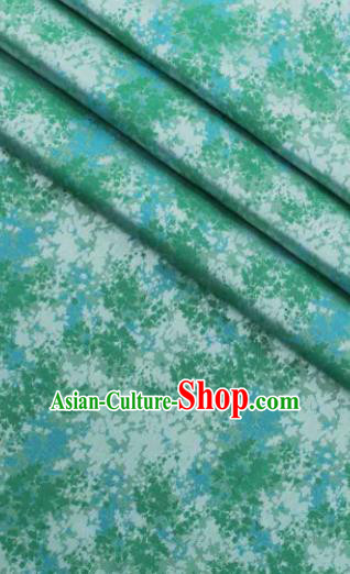 Chinese Classical Green Flowers Pattern Design Song Brocade Fabric Asian Traditional Silk Material