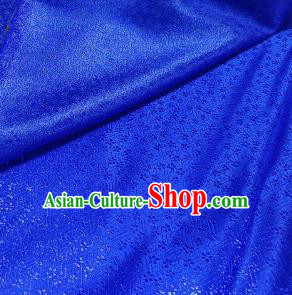Chinese Classical Babysbreath Pattern Design Royalblue Brocade Fabric Asian Traditional Satin Silk Material
