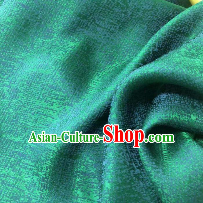 Chinese Classical Pattern Design Green Brocade Fabric Asian Traditional Cheongsam Silk Material