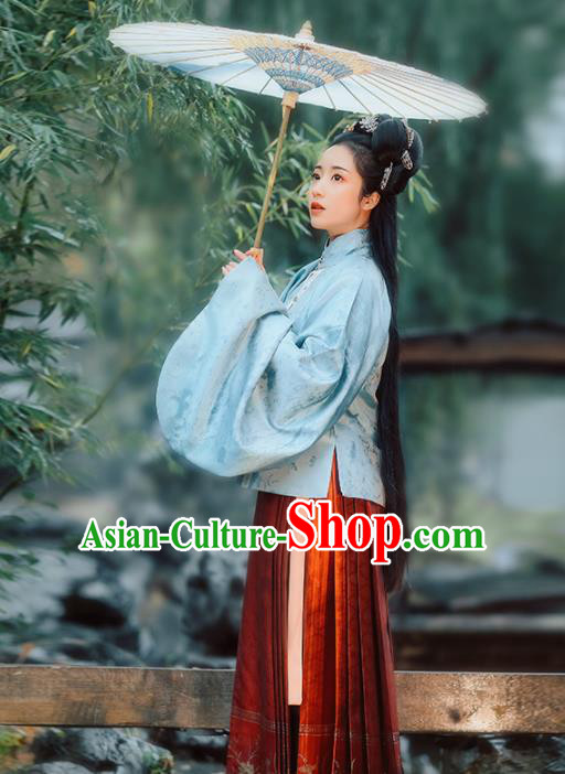 Chinese Ancient Princess Hanfu Dress Traditional Ming Dynasty Nobility Lady Embroidered Costumes for Women
