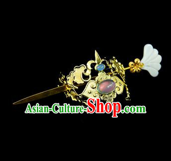 Chinese Ancient Swordsman Hair Accessories Drama Young Knight Hair Crown and Hairpin for Men