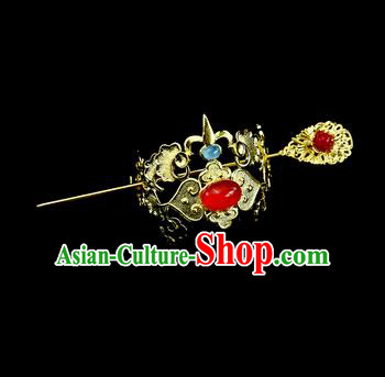 Chinese Drama Royal Prince Hair Crown and Hairpin Ancient Swordsman Hair Accessories for Men