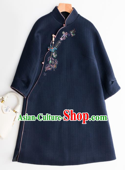 Top Grade Traditional Chinese Embroidered Jacket Qipao Upper Outer Garment for Women