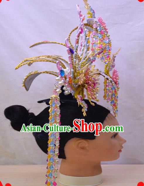 Chinese Traditional Peking Opera Phoenix Hairpins Handmade Beijing Opera Diva Hair Accessories for Women