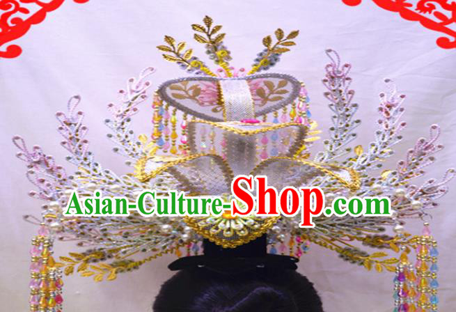 Chinese Traditional Peking Opera Phoenix Hairpins Handmade Beijing Opera Diva Hair Accessories for Women