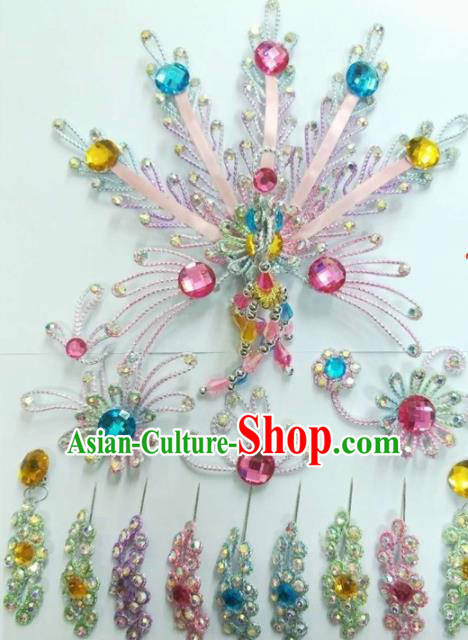 Chinese Traditional Peking Opera Princess Hairpins Handmade Beijing Opera Diva Hair Accessories for Women