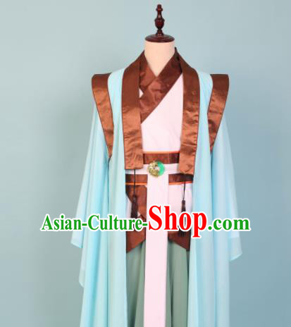 Chinese Traditional Classical Dance Clothing Confucius Dance Stage Show Costume for Men
