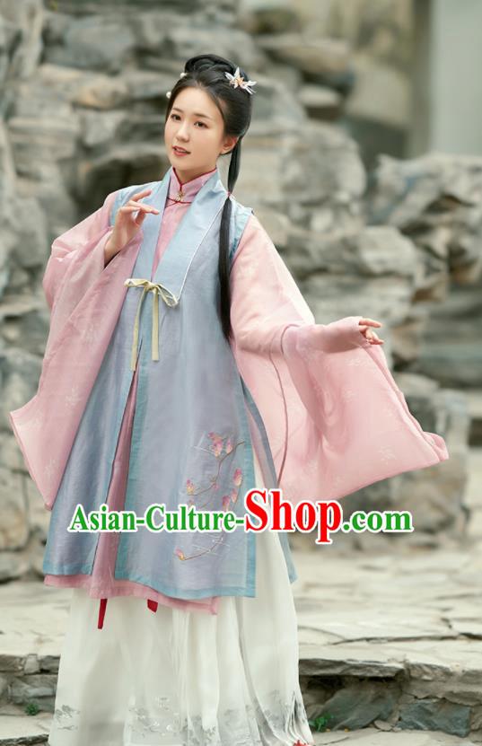 Chinese Ancient Drama Nobility Lady Hanfu Dress Traditional Ming Dynasty Rich Girl Costumes for Women