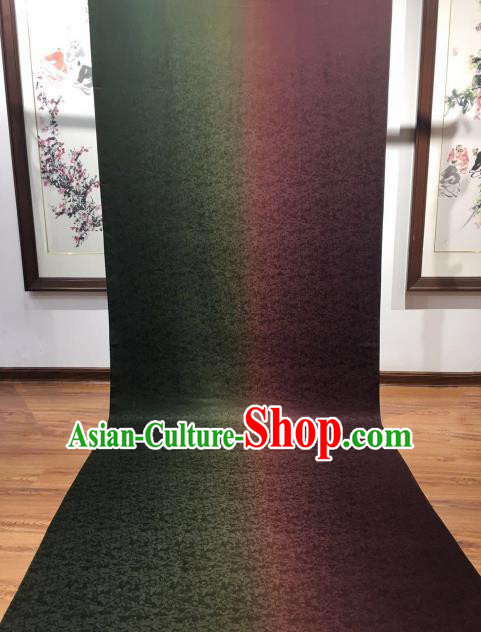 Asian Chinese Traditional Pattern Design Gradient Gambiered Guangdong Gauze Fabric Silk Material
