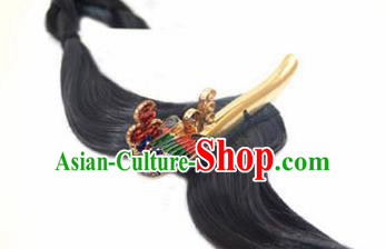 Korean Traditional Wedding Bride Crystal Phoenix Hairband Asian Korea Hanbok Hair Accessories for Women