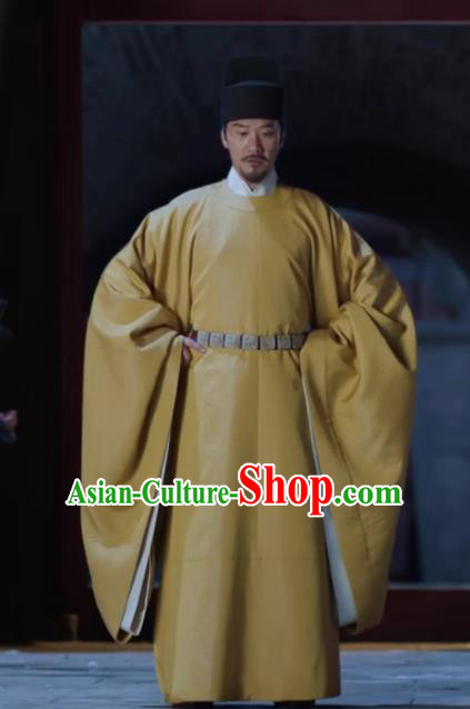 Traditional Chinese Drama Royal Nirvana Song Dynasty Emperor Clothing Ancient Imperator Xiao Jian Costumes and Hat for Men