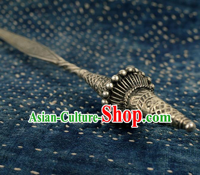 Chinese Traditional National Carving Hairpin Handmade Hanfu Hair Accessories for Women