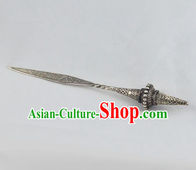 Chinese Traditional National Carving Hairpin Handmade Hanfu Hair Accessories for Women