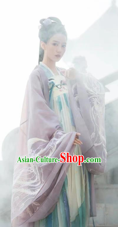 Traditional Chinese Ancient Imperial Consort Embroidered Dress Tang Dynasty Royal Princess Costumes for Women