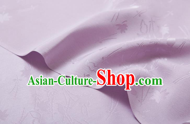 Chinese Classical Leaf Pattern Design Pink Brocade Fabric Asian Traditional Cheongsam Silk Material
