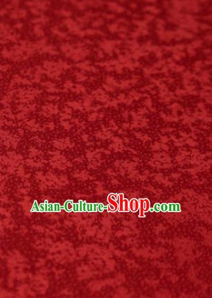 Chinese Classical Fubuki Pattern Design Wine Red Mulberry Silk Fabric Asian Traditional Cheongsam Silk Material