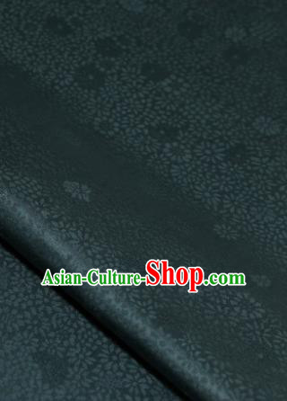Chinese Classical Daisy Pattern Design Atrovirens Brocade Fabric Asian Traditional Cheongsam Silk Material