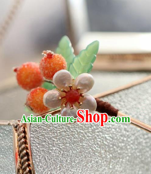 Chinese Handmade Princess Hawthorn Hairpins Ancient Hanfu Hair Accessories for Women