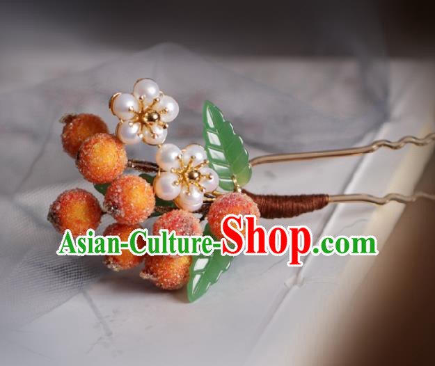 Chinese Handmade Ming Dynasty Princess Berry Hairpins Ancient Hanfu Hair Accessories for Women