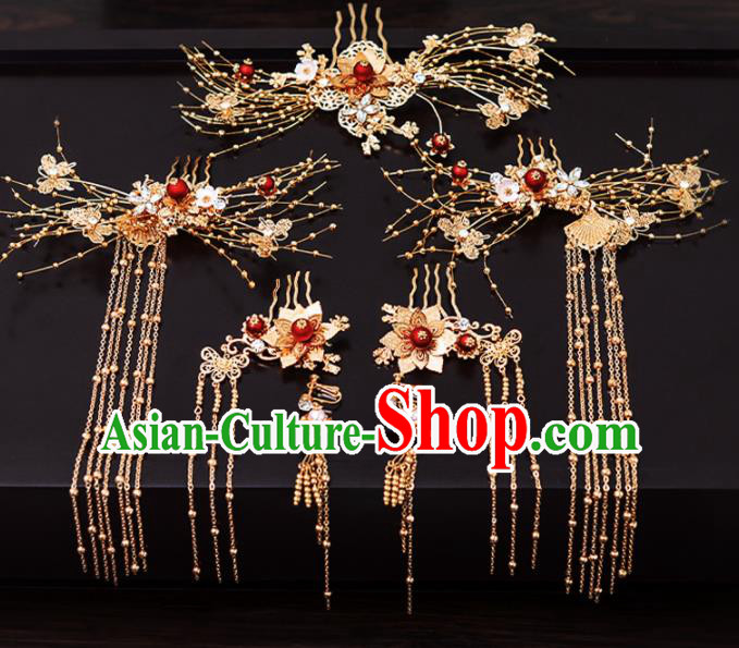 Chinese Traditional Wedding Hair Accessories Hairpins Handmade Bride Hair Comb for Women