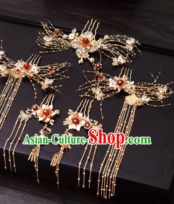 Chinese Traditional Wedding Hair Accessories Hairpins Handmade Bride Hair Comb for Women
