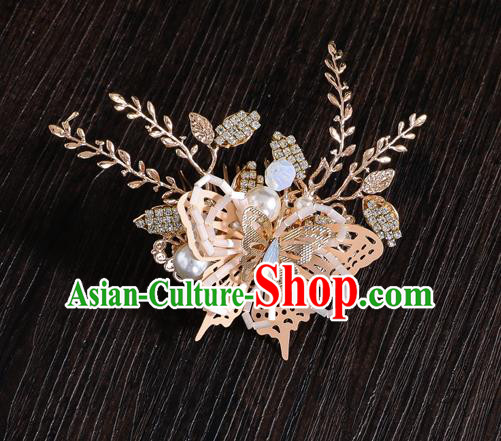 Traditional Handmade Chinese Opal Chaplet Hair Crown Hairpins Ancient Bride Hair Accessories for Women