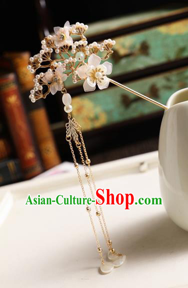 Traditional Handmade Chinese Pine Hair Comb Tassel Hairpins Ancient Bride Hair Accessories for Women