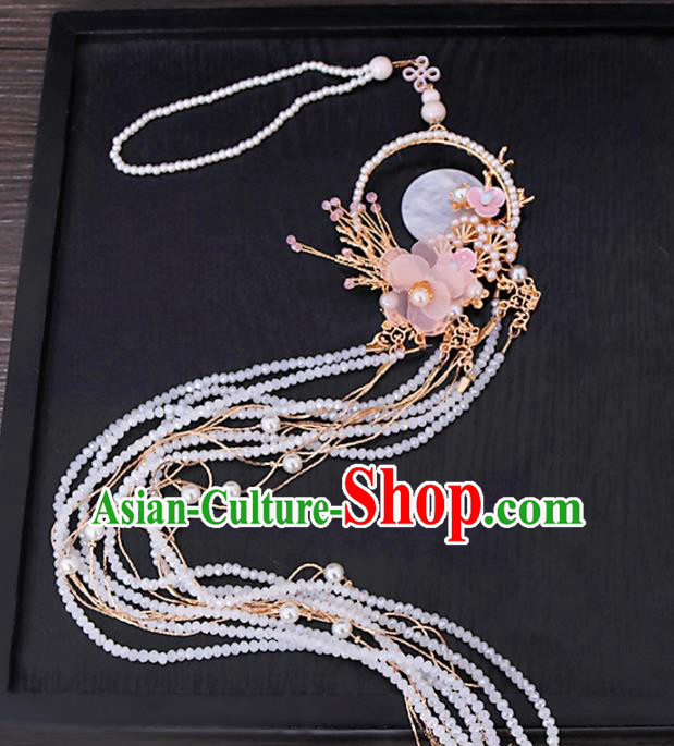 Chinese Traditional Ming Dynasty Princess Waist Accessories Handmade Ancient Belt Tassel Pendant for Women