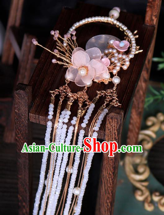 Chinese Traditional Ming Dynasty Princess Waist Accessories Handmade Ancient Belt Tassel Pendant for Women
