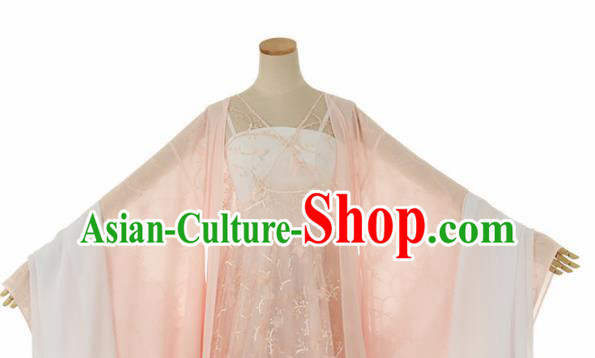 Chinese Drama Ancient Princess Pink Hanfu Dress for Women