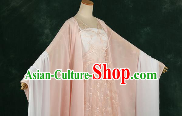Chinese Drama Ancient Princess Pink Hanfu Dress for Women