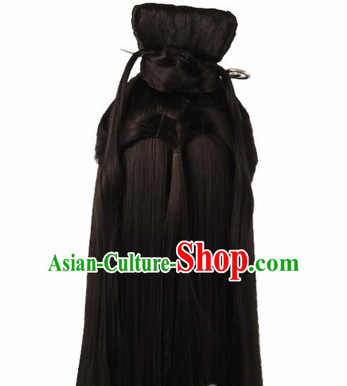 Chinese Traditional Song Dynasty Court Princess Wigs Ancient Fairy Wig Sheath for Women